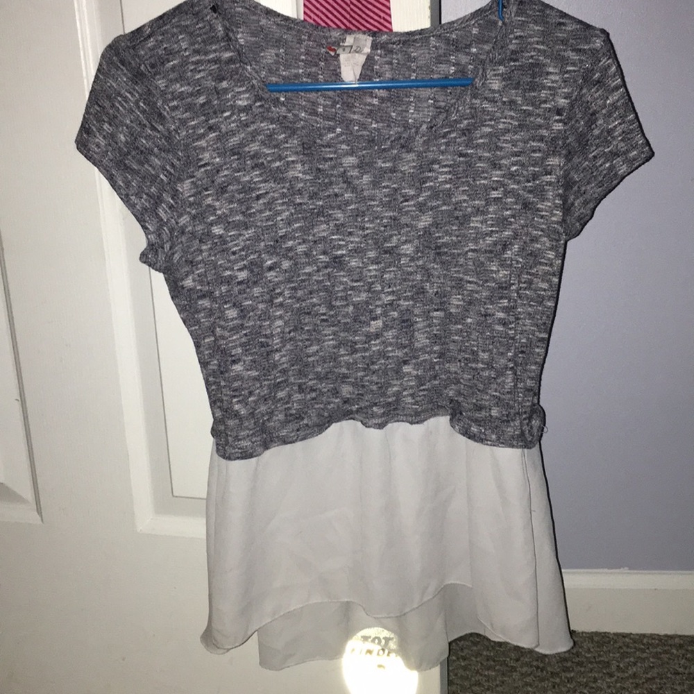 **PRICES NEGOTIABLE** knit and sheer shirt
